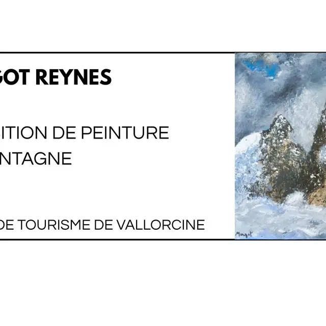 Exposition de peintures de montagne, Margot Reynès_Vallorcine