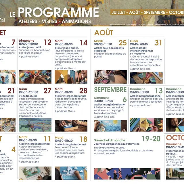 Programme culturel de l'été 2026 de l’Annonciade Musée d’art moderne de Saint-Tropez_Saint-Tropez