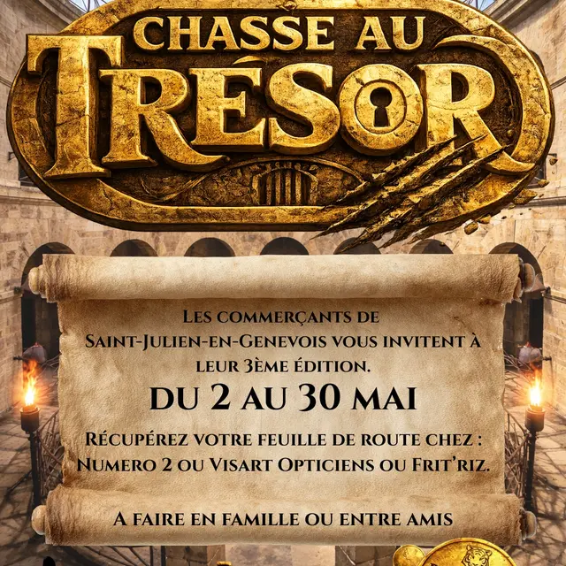Affiche chasse au trésor