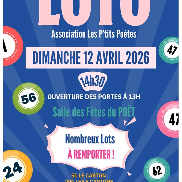 Loto de l'association Les P'tits Poètes_Le Poët