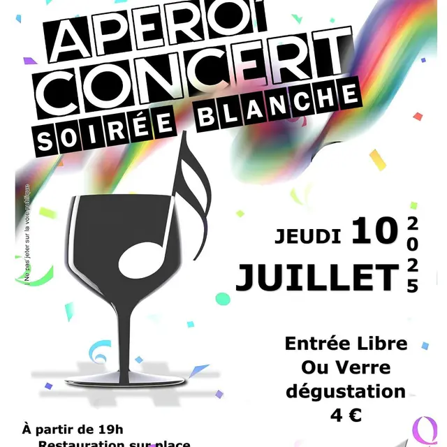 Apéro concert, soirée blanche_Les Angles