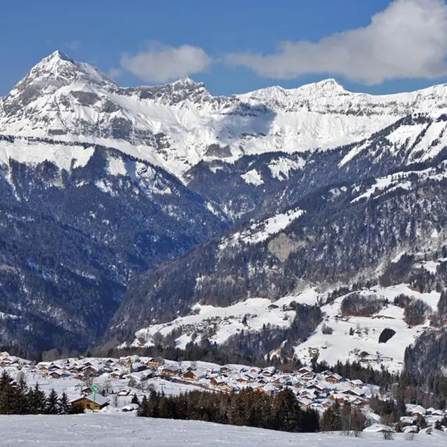 Itinéraire ski de rando Crest-Voland -Mont Lachat