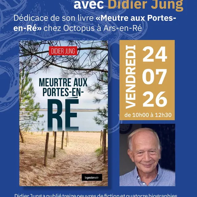 Affiche de la rencontre et dédicace avec Didier Jung
