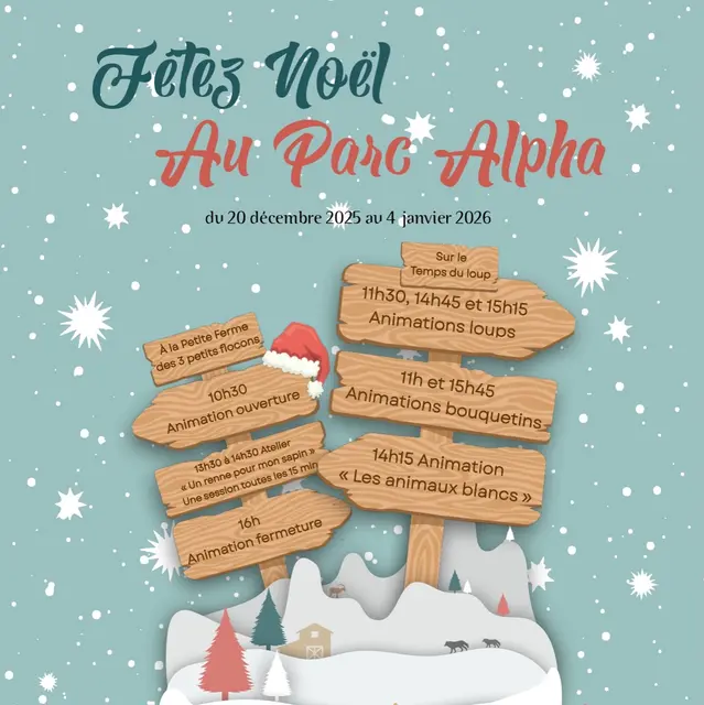Fêtez Noël au Parc Alpha_Saint-Martin-Vésubie