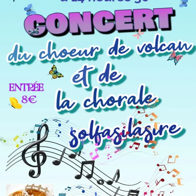 Concert du chœur de volcan et de la chorale Solfasilasire_Vezels-Roussy