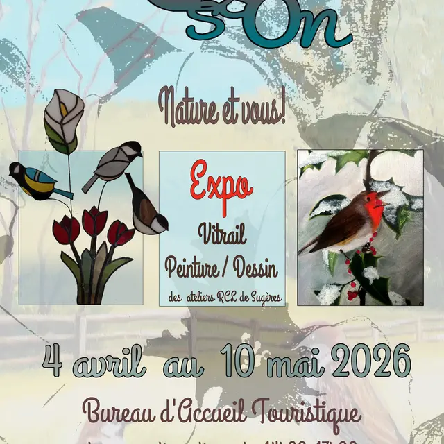 EV affiche Vitrail/Peinture Usson 2026