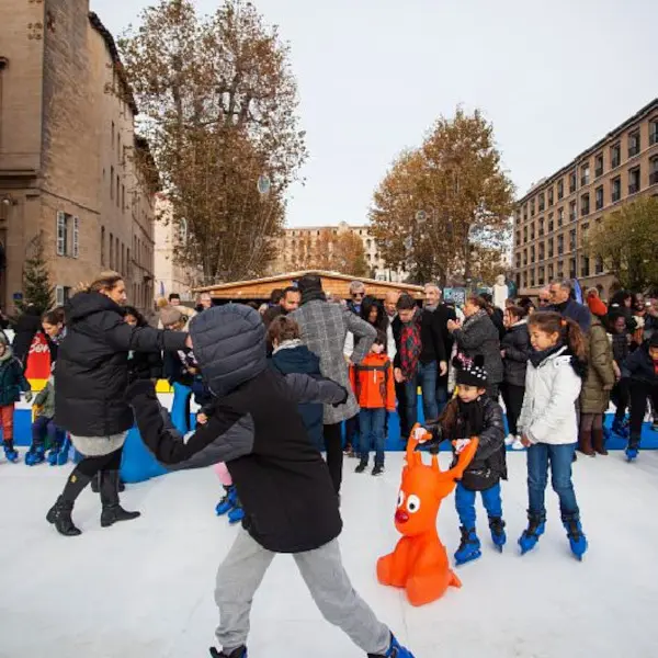 La patinoire éphémère - Ville de Marseille