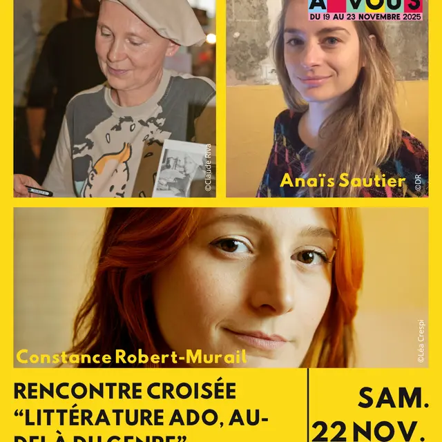 Rencontre croisée avec Marie-Aude Murail, Constance  Robert-Murail et Anaïs Sautier : Littérature ado, au-delà du genre_Bilieu