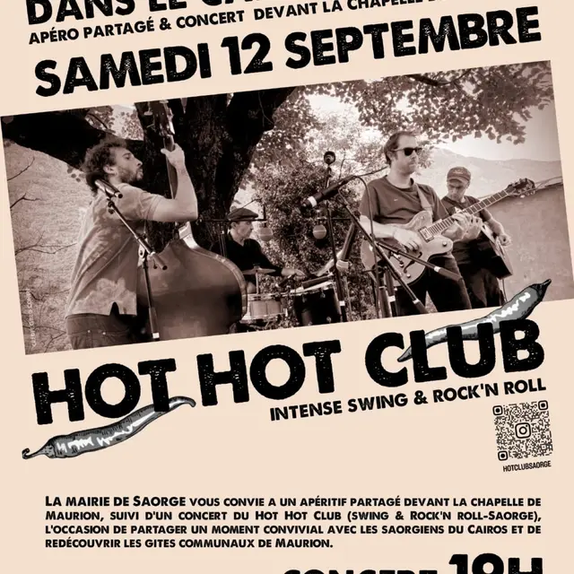 Concert avec le Hot Hot Club de Saorge_Saorge