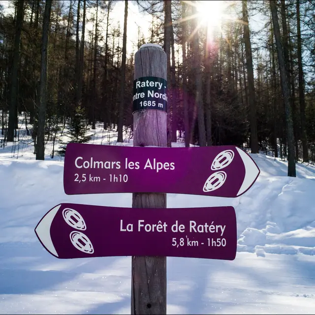 Parcours raquettes Ratery Colmars