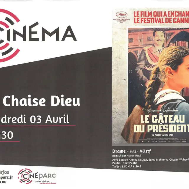 EVE-Séance de cinéma le gâteau du président _La Chaise-Dieu-Affiche