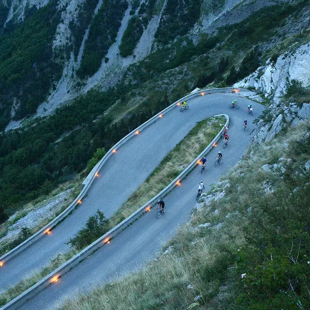 Montée cycliste col du Noyer