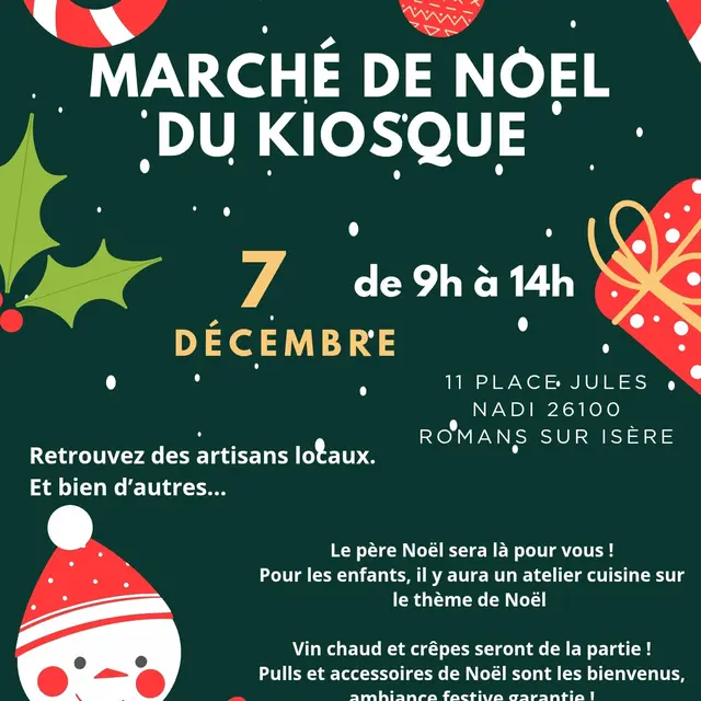 Marché de Noël au Kiosque_Romans-sur-Isère