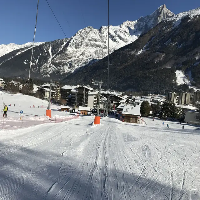 Patch écusson Ski Chamonix - Sports D'hiver - Fabriqué En France