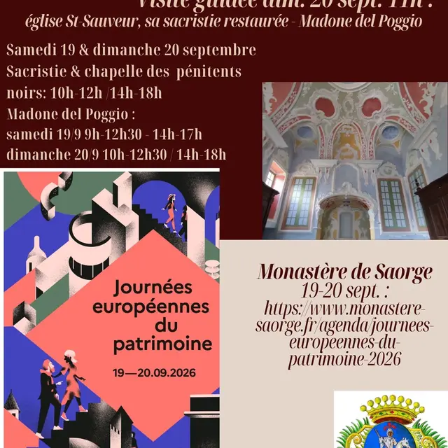 Journées européennes du patrimoine 2026 à SAORGE_Saorge