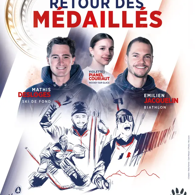 Retour des médaillés JO 2026_Villard-de-Lans