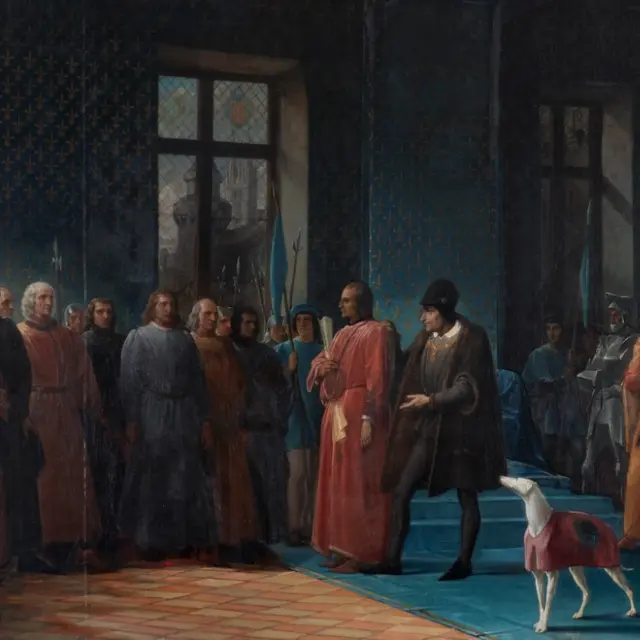 Louis XI présente le 1er maire d’Angers - Jules Dauban, détail