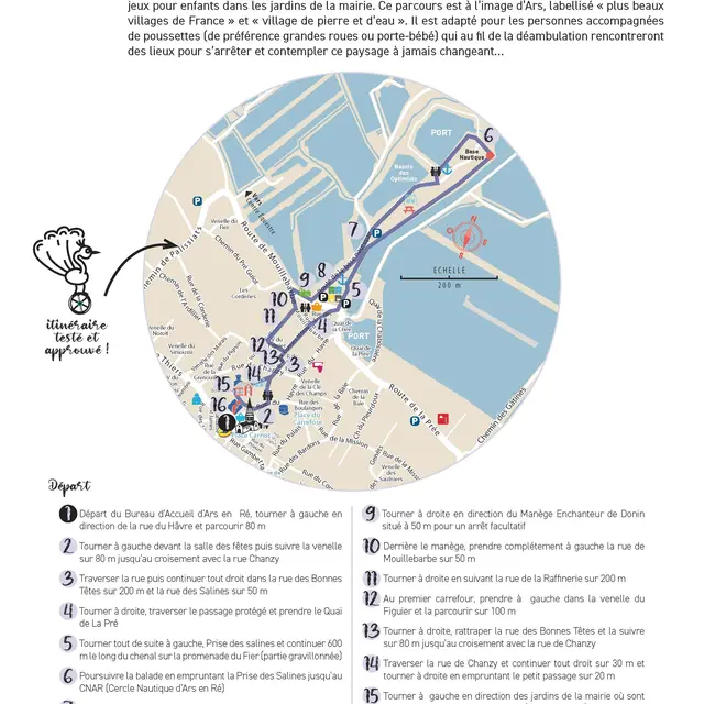 Parcours poussette à Ars en Ré