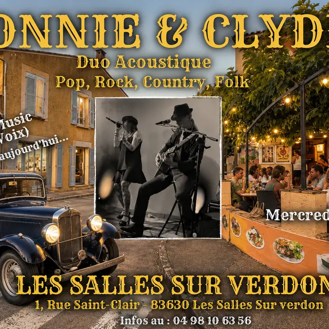 Concert de Bonnie and Clyde_Les Salles-sur-Verdon