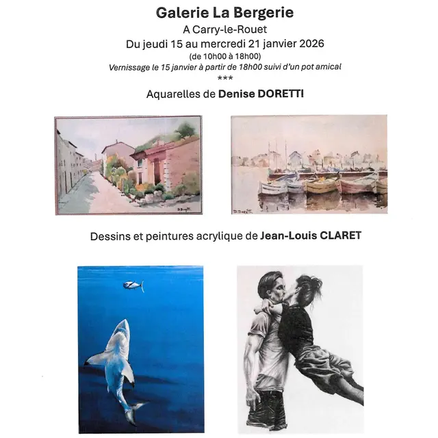 Exposition à la Bergerie Doretti et Claret_Carry-le-Rouet