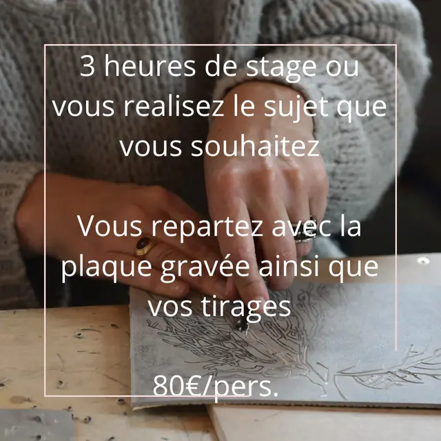 Chevalier Gambette : Stage d'initiation Linogravure pour adultes_Loix