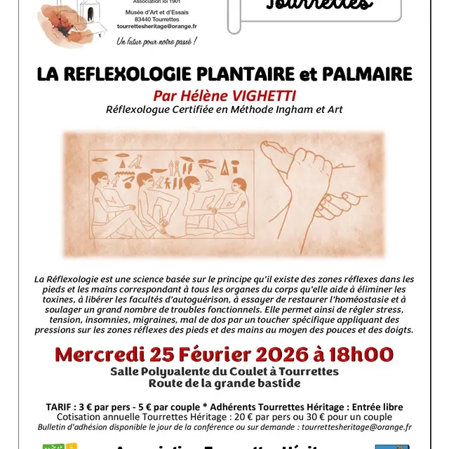 Conférence : La Réflexologie_Tourrettes