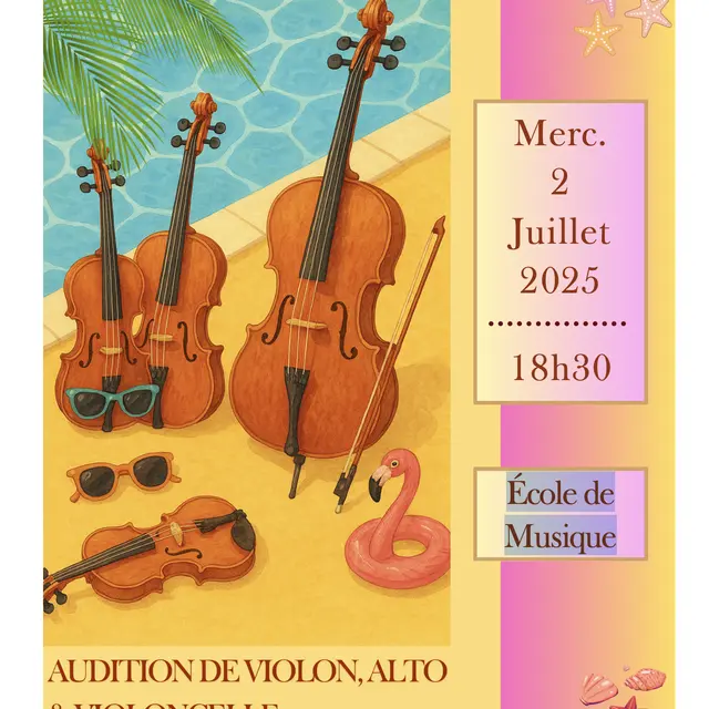 Audition de violon,alto & violoncielle_Fréjus