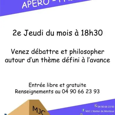 Apéro Philo - MJC l'Atelier_Monteux