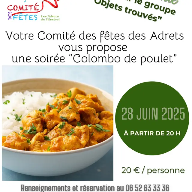 Colombo poulet curry_Les Adrets-de-l'Estérel