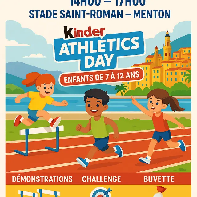 Affiche Kinder Athletics Days - ASD Mentonnais Athlétime
