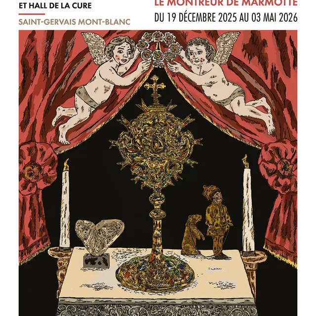 Exposition L'autel, le trésor et le montreur de marmotte de Géraldine Kosiak_Saint-Gervais-les-Bains