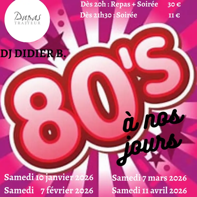 Soirée années 80 à nos jours_Noves