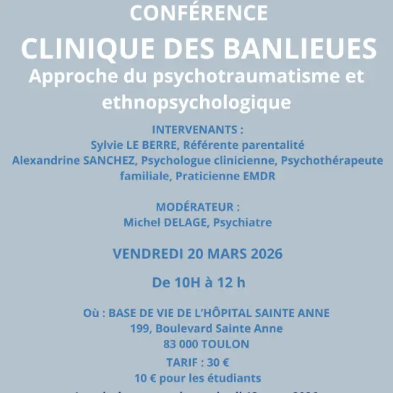 Conférence - Clinique des banlieux_Toulon