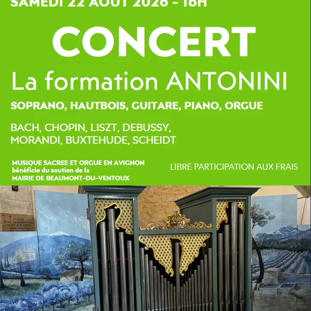 21èmes estivales : Concert de la Formation Antonini_Beaumont-du-Ventoux