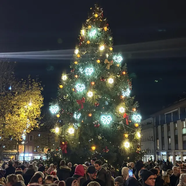 Illumination du sapin de Noël_Bonneville