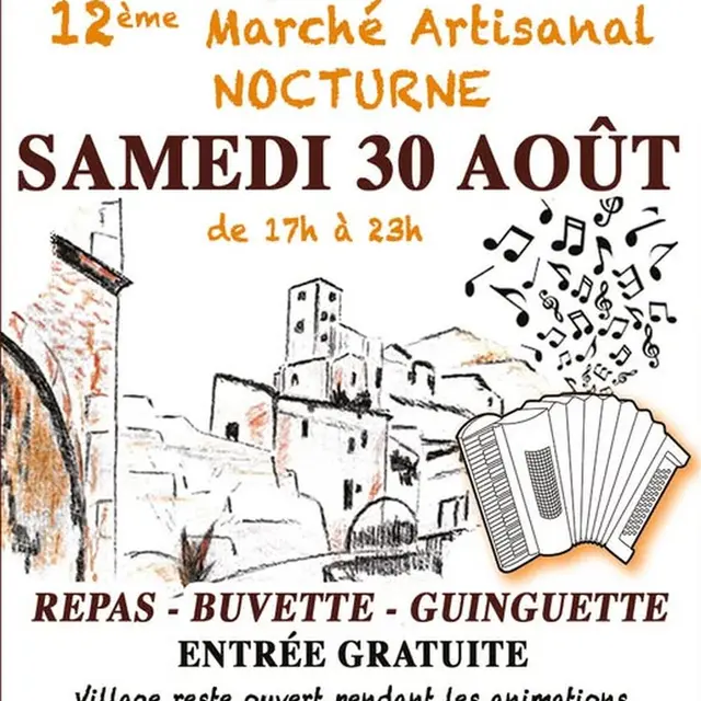 12 ème Marché artisanal nocturne_Malleval