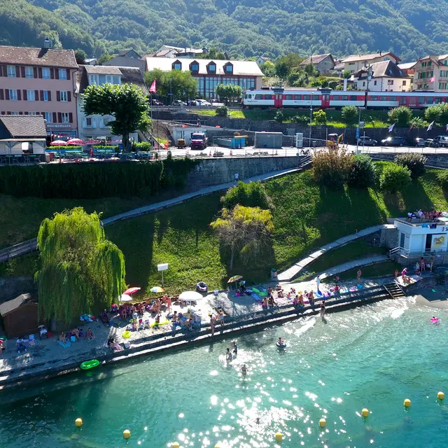 Plage de Saint-Gingolph (Suisse)