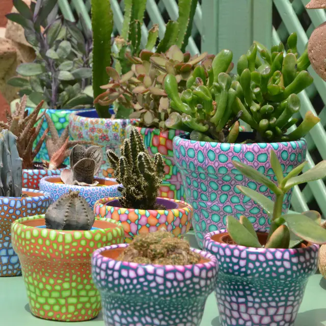 Pots en pâte fimo