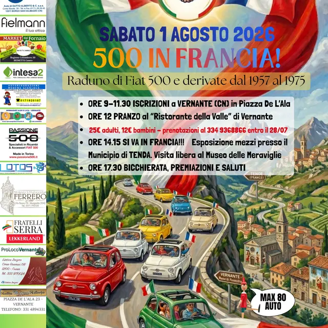 Rassemblement de Fiat 500 historiques_Tende