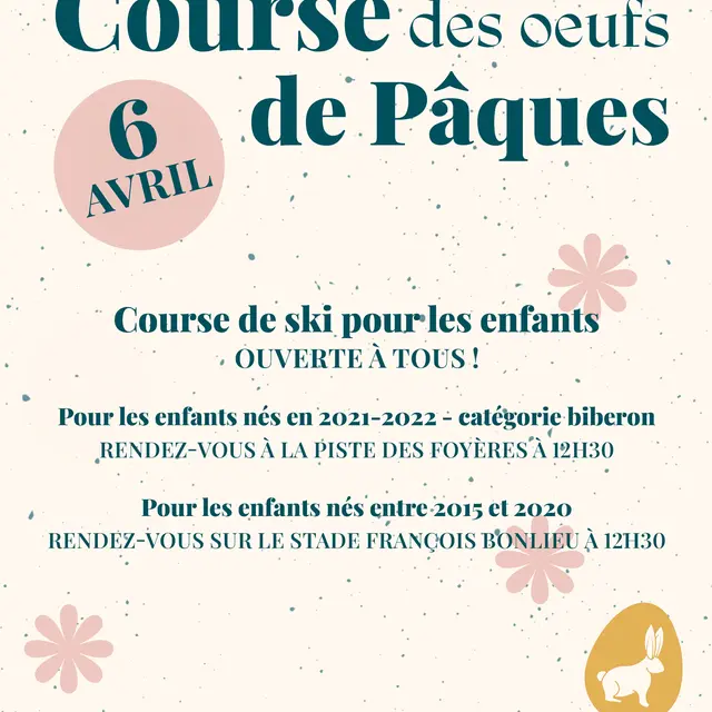 Course des oeufs de Pâques aux Contamines