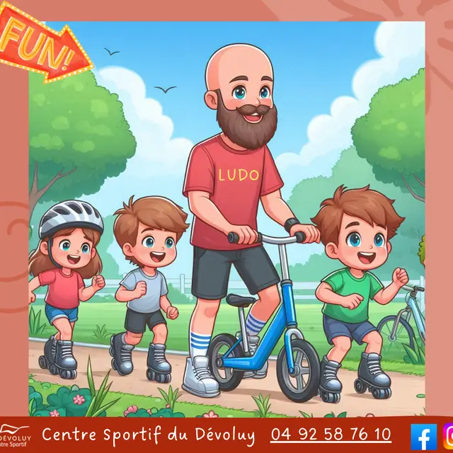 Roller au centre sportif_Superdévoluy