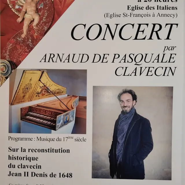 Concert de Arnaud de Pasquale, clavecin_Annecy
