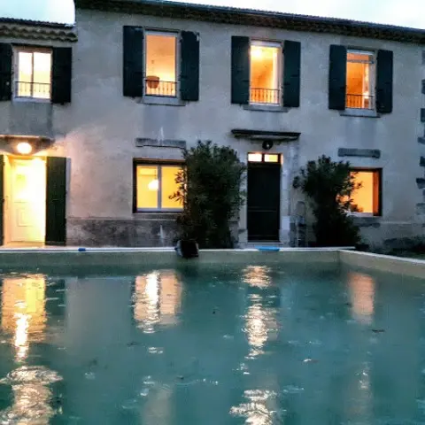 Vue du mas Montvallon