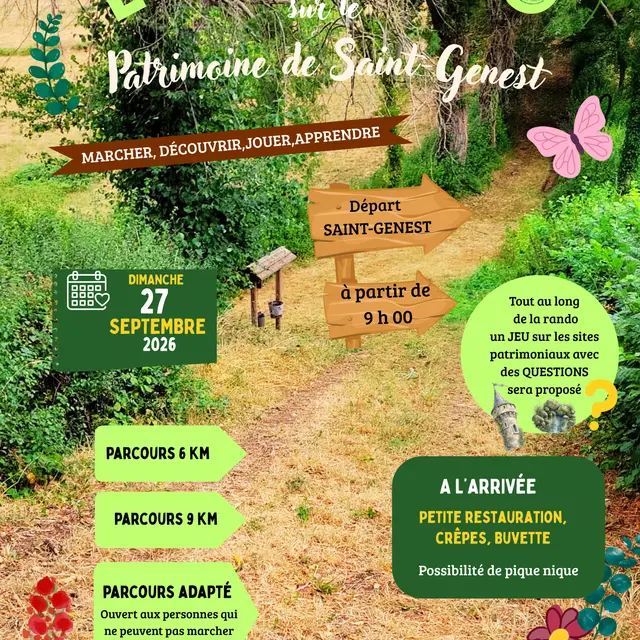Rando du patrimoine de Saint Genest
