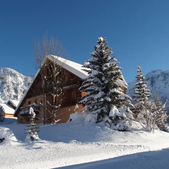 Le Chalet d'en Hô en hiver