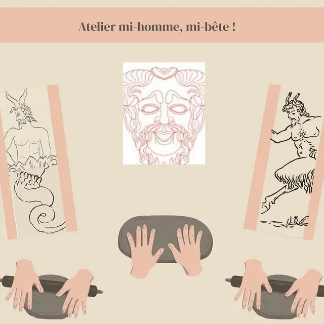Journées Européennes du Patrimoine - Dionysos en délire ! Ateliers créatifs : Mi-hommes, Mi-bêtes_Lezoux