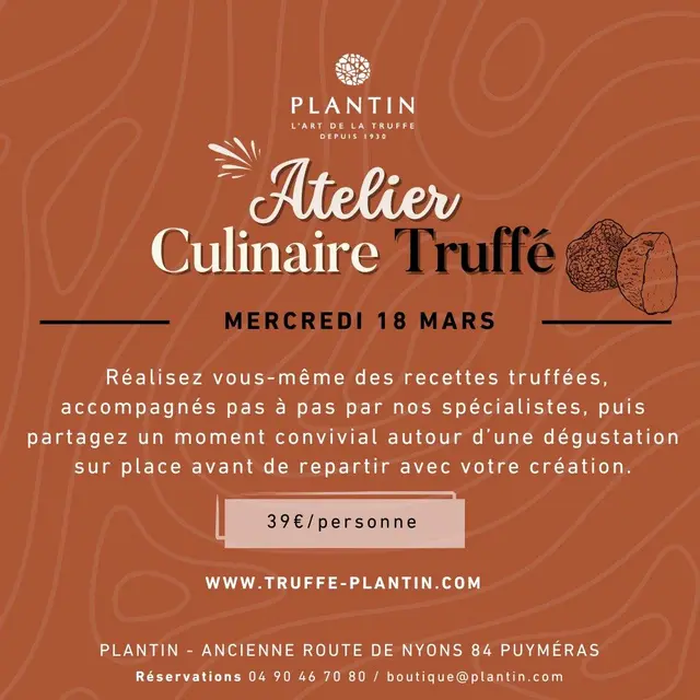 Atelier culinaire truffé chez Plantin_Puyméras