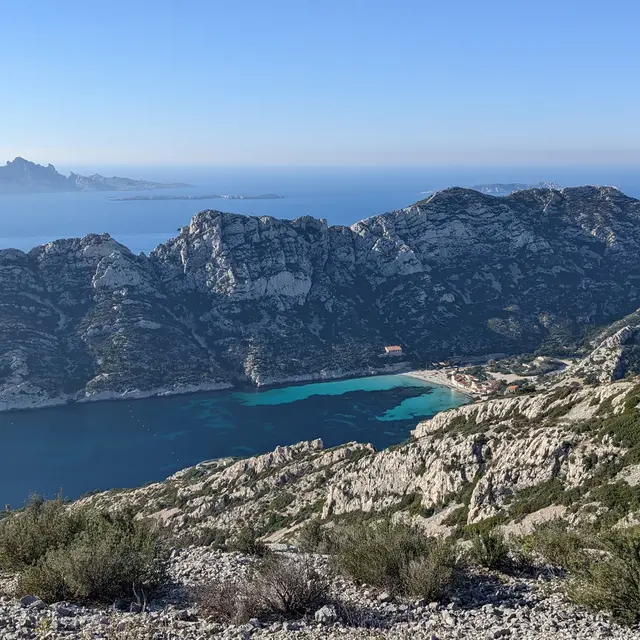 Sormiou vue d'en haut
