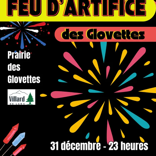 Feu d'artifice du Jour de l'An_Villard-de-Lans