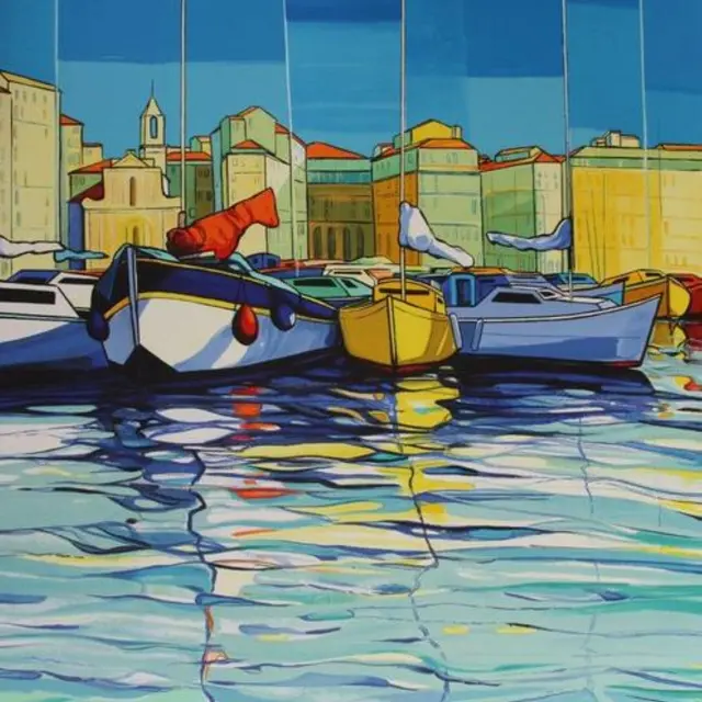 Affiche D'exposition Zanella - Galerie Mazarin, 1991 - Peintre Provençal (64x45 Cm)